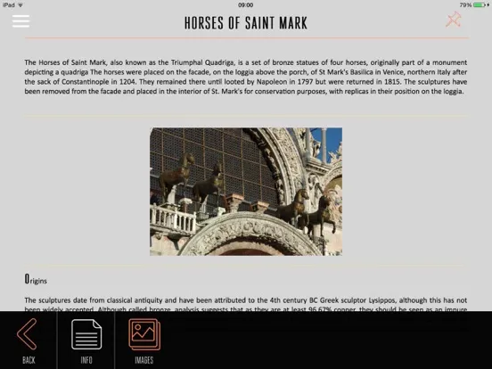 Capturas de tela do Piazza San Marco Visitor Guide Venice Italy iPad 