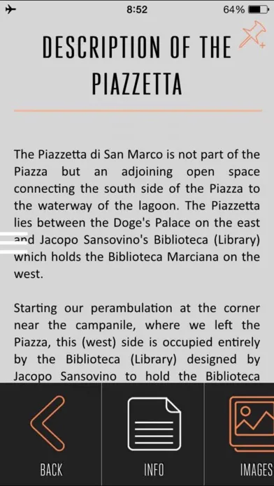 Capturas de tela do Piazza San Marco Visitor Guide Venice Italy