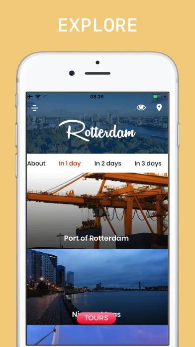 Tangkapan skrin Rotterdam Travel Guide .