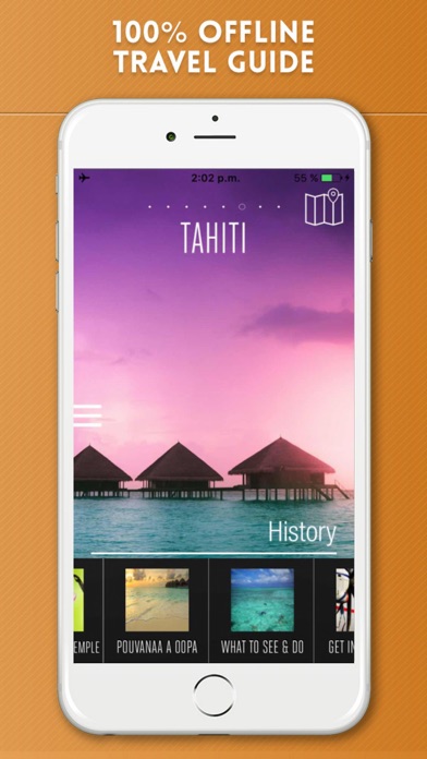 Ảnh chụp màn hình của Tahiti Travel Guide and Offline Street Map