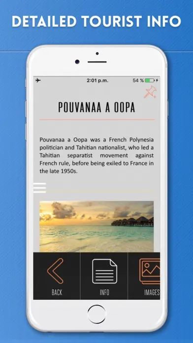 Tahiti Travel Guide and Offline Street Map 스크린샷