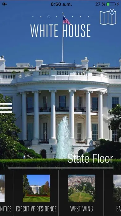 Zrzuty ekranu White House Visitor Guide