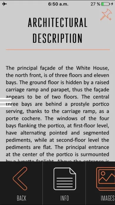 Zrzuty ekranu White House Visitor Guide