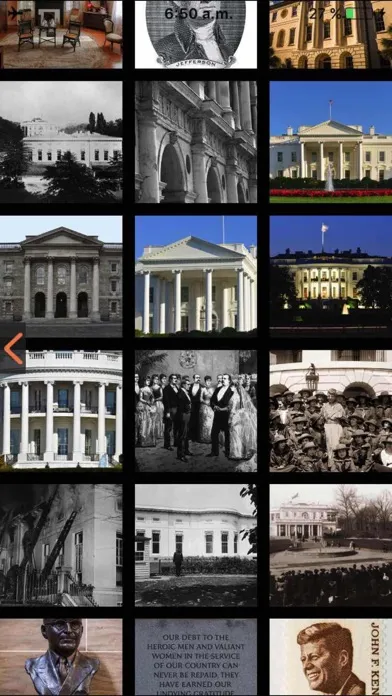 Zrzuty ekranu White House Visitor Guide