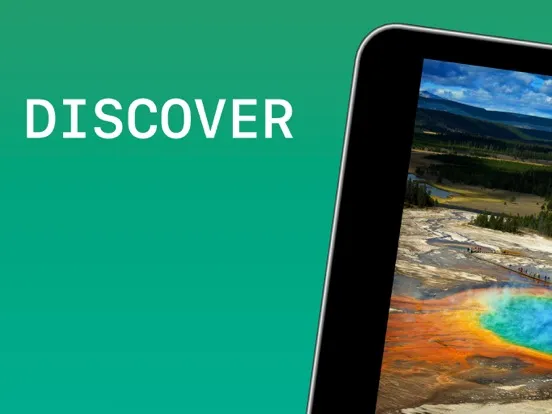 Ảnh chụp màn hình của Yellowstone National Park iPad 
