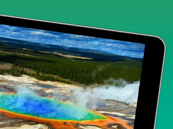 Ảnh chụp màn hình của Yellowstone National Park iPad 