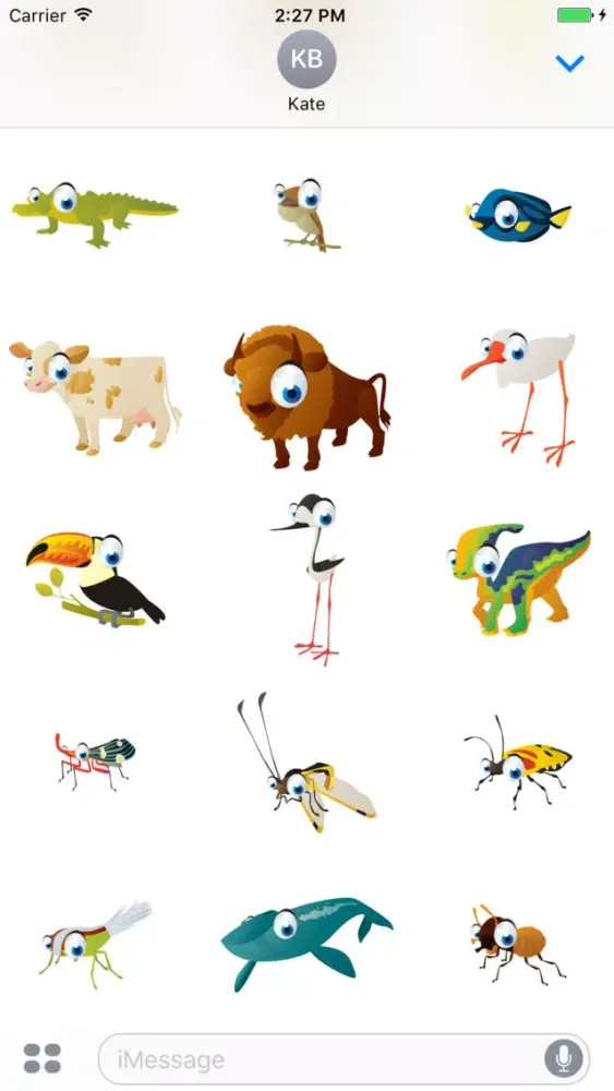 Animals Big Eyes Mania - 100+ Stickers Collection Ekran Görüntüleri