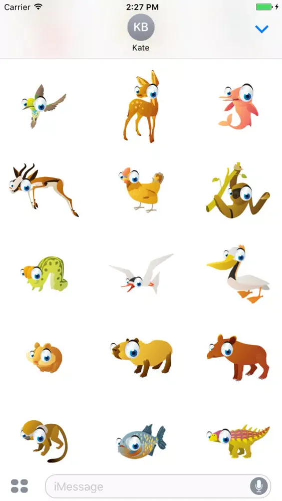 Animals Big Eyes Mania - 100+ Stickers Collection Ekran Görüntüleri