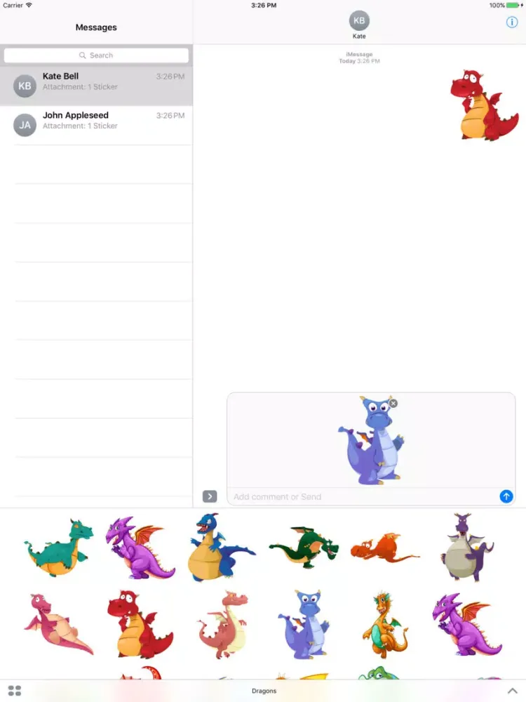 Скриншоты Dragons of the Lair Stickers Mania iPad 