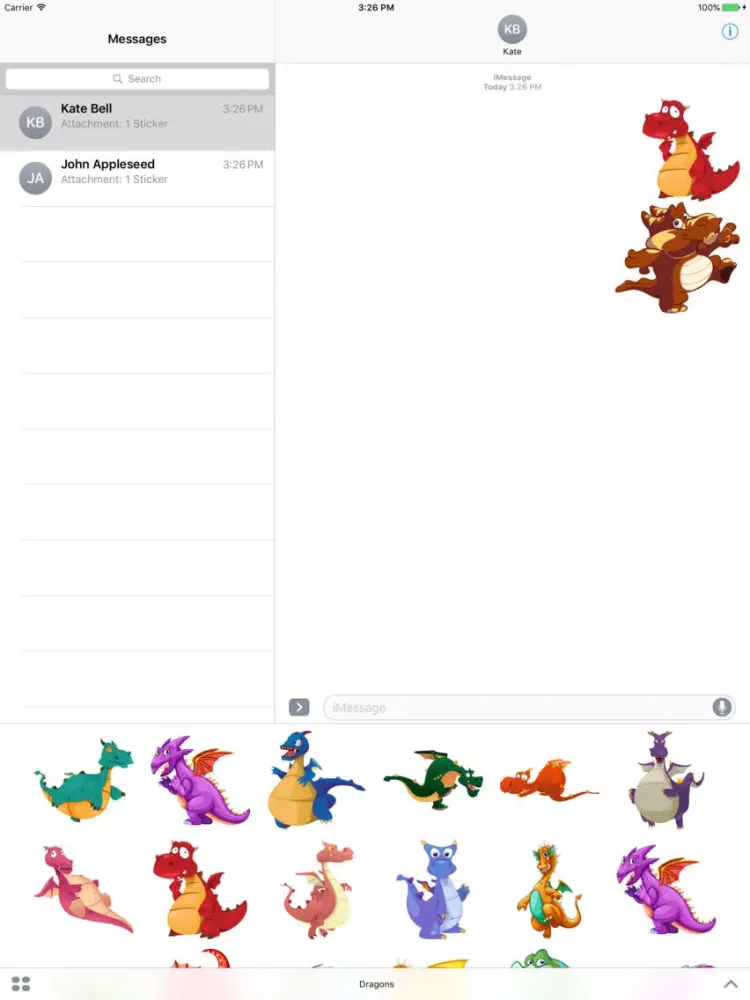 Скриншоты Dragons of the Lair Stickers Mania iPad 
