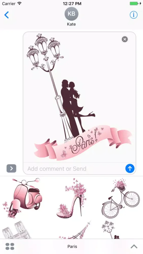 Paris Stickers & Photos Mania スクリーンショット