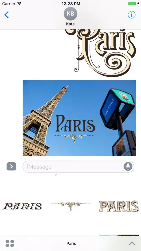 Paris Stickers & Photos Mania スクリーンショット