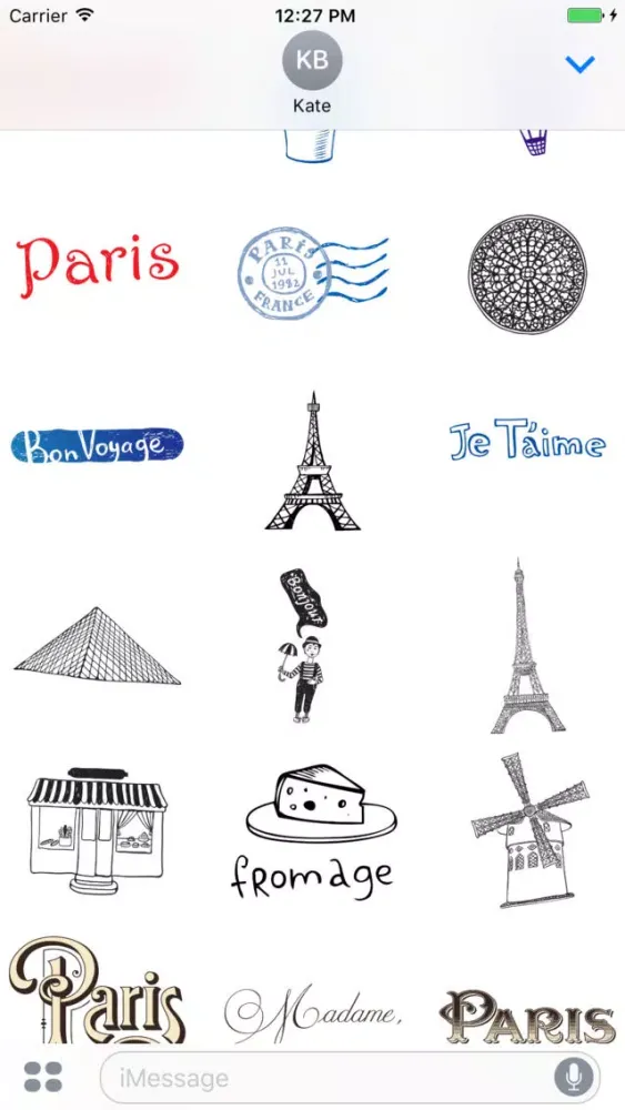 Paris Stickers & Photos Mania スクリーンショット