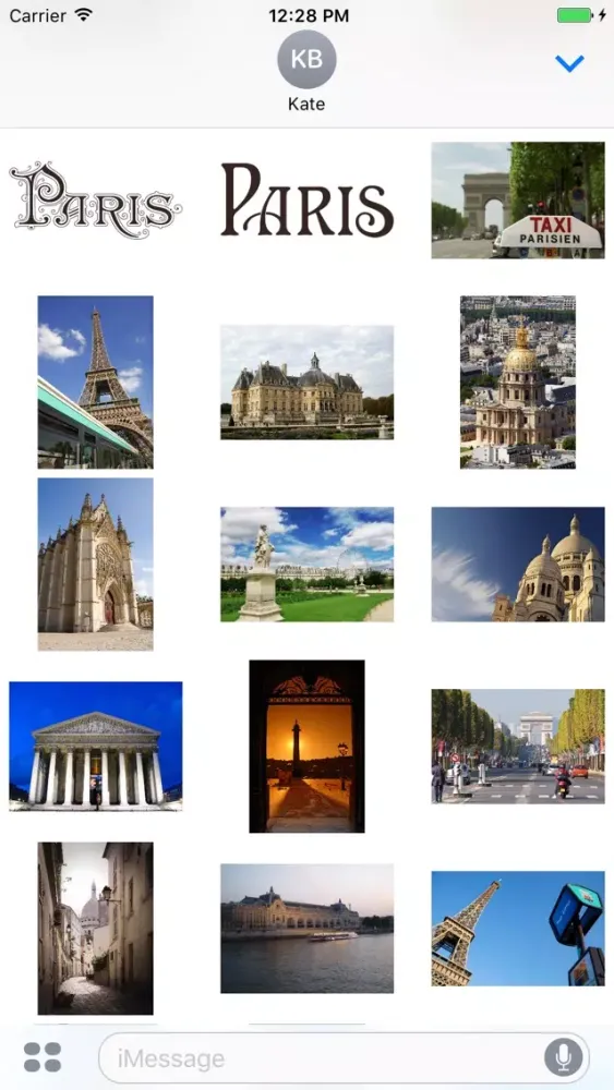 Paris Stickers & Photos Mania スクリーンショット