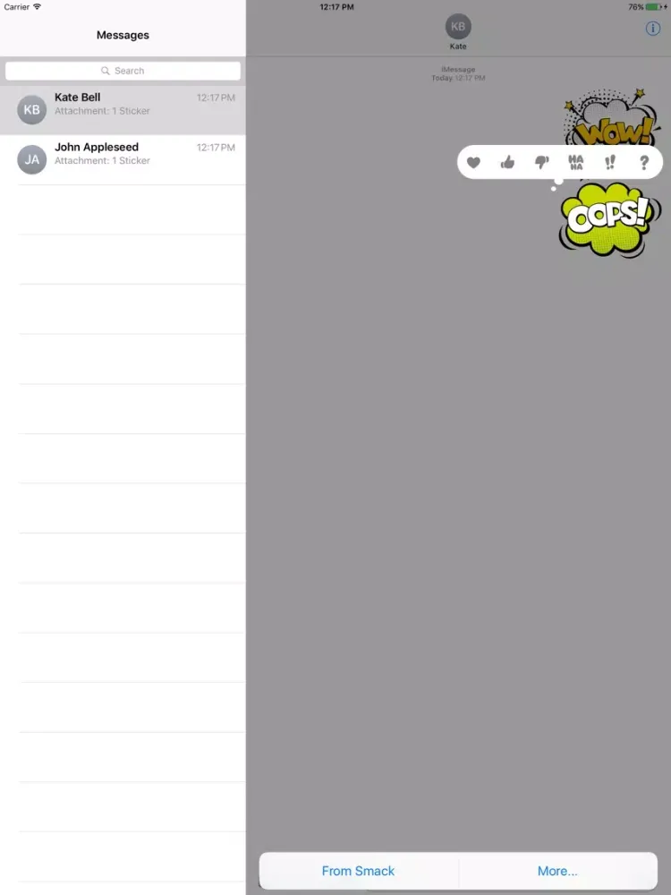 Capturas de pantalla de Comic Speech Bubbles Stickers Mania iPad 