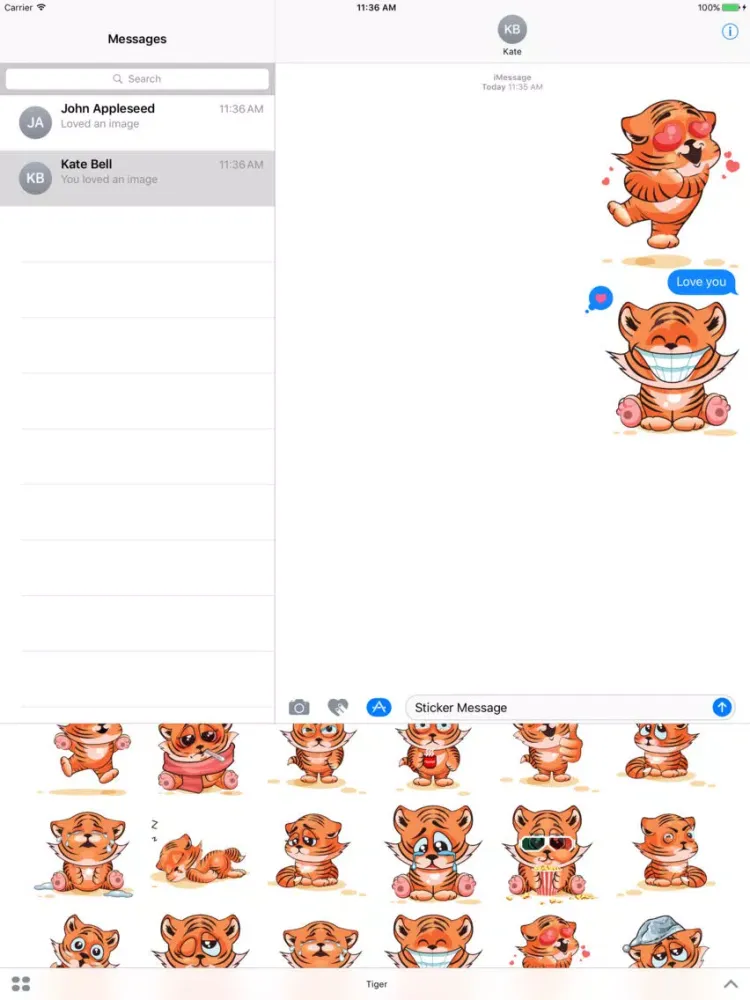 Tiger Stickers Mania iPad  Ekran Görüntüleri
