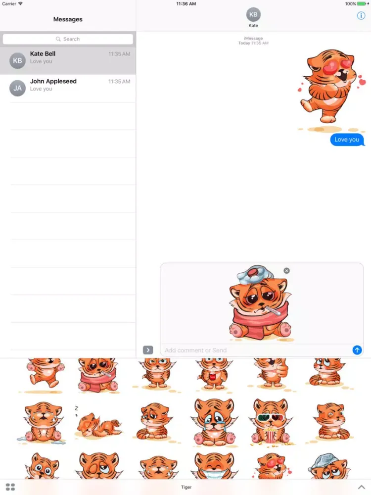 Tiger Stickers Mania iPad  Ekran Görüntüleri