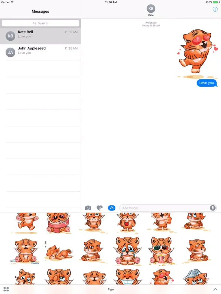 Tiger Stickers Mania iPad  Ekran Görüntüleri