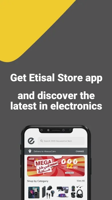 Capturas de tela do Etisal Store