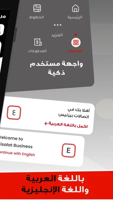 Zrzuty ekranu Etisalat Business - EG