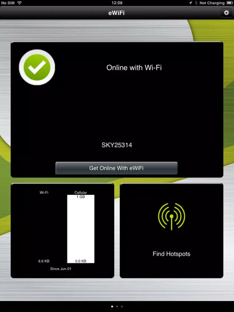 Скриншоты Etisalat eWifi iPad 