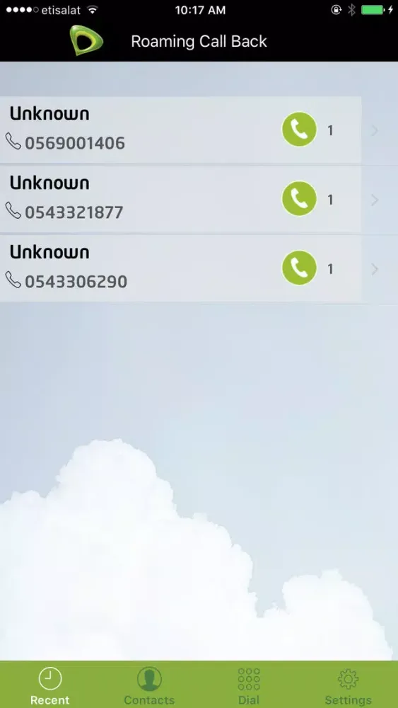 Roaming Callback سکرین شاٹس