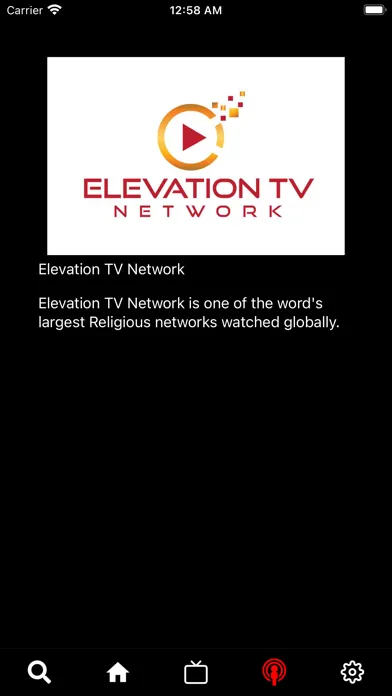 Zrzuty ekranu Elevation TV Network