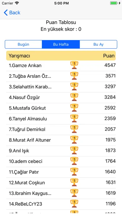 Genel Kültür Bilgi Yarışması スクリーンショット