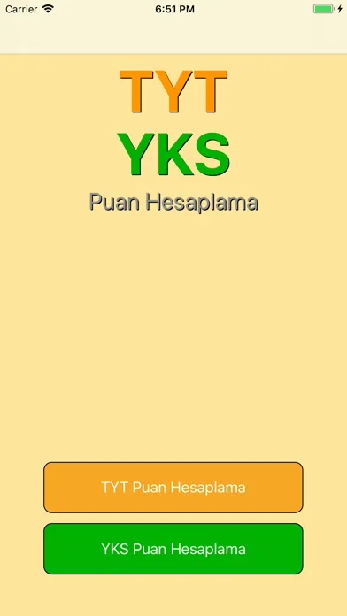TYT Puan Hesaplama应用截图