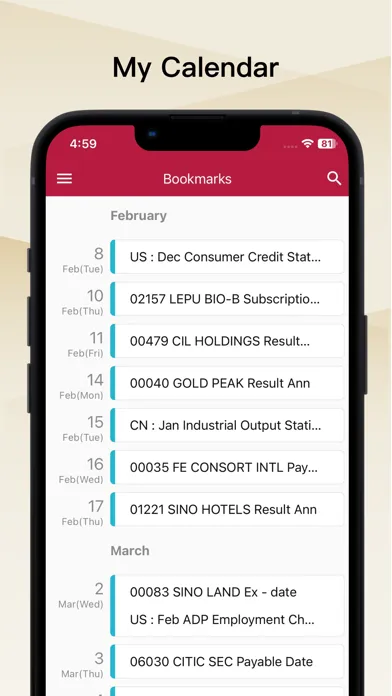 Fin Calendar - etnet应用截图