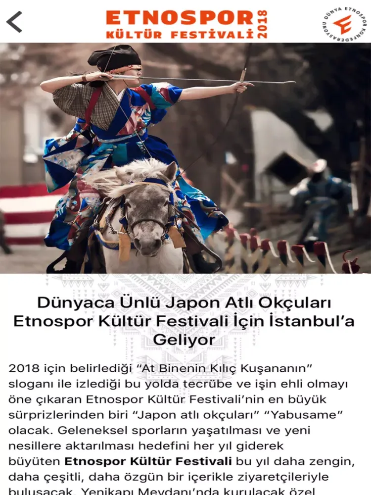 Etnospor Festivali iPad  Screenshots
