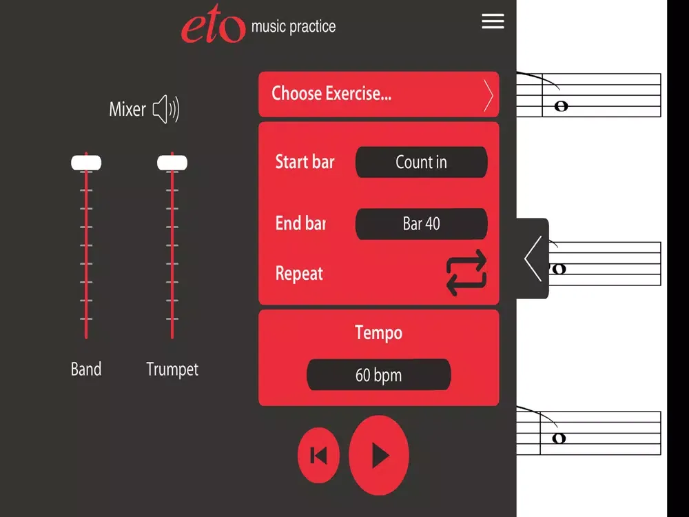 Tangkapan layar Arban Slurs Exercises 16-22 iPad 