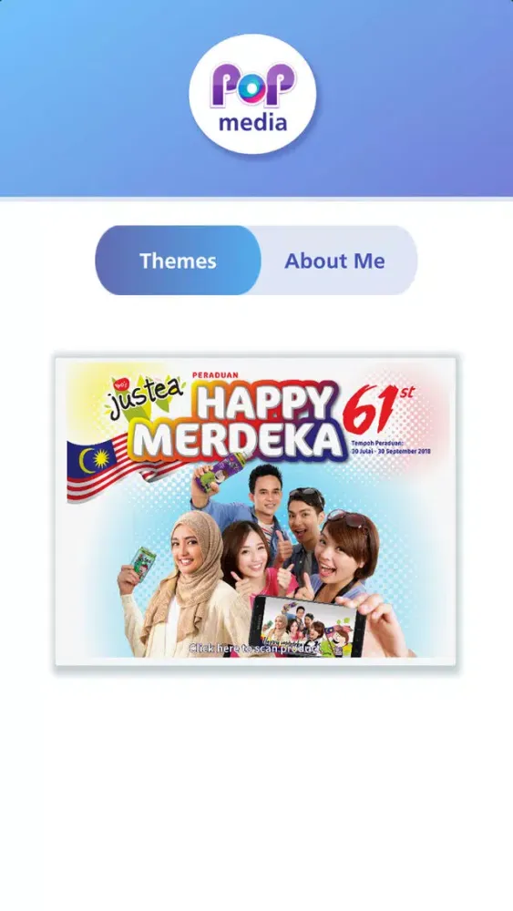 Screenshot di POP Media