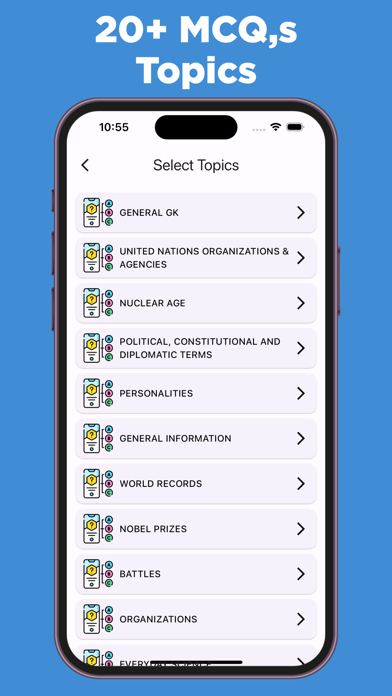 Capturas de tela do General Knowledge Notes & MCQs