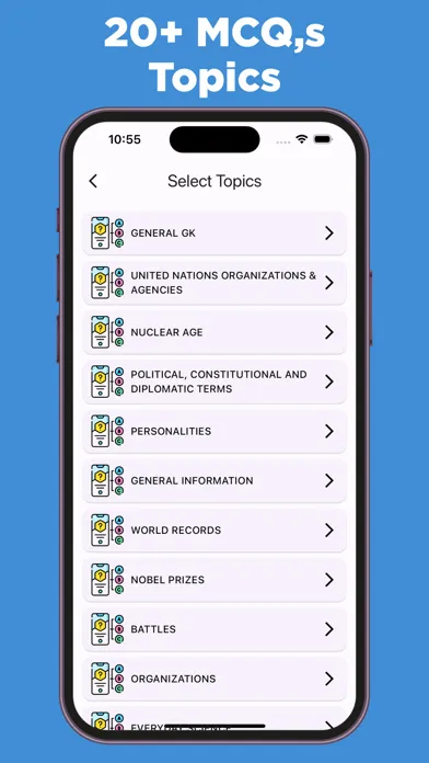 Screenshot di General Knowledge Notes & MCQs