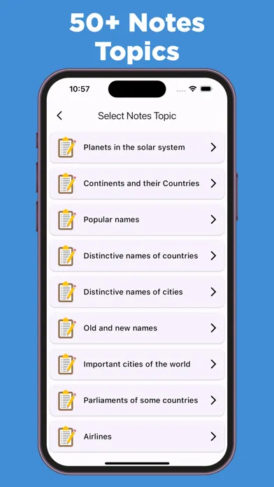 Screenshot di General Knowledge Notes & MCQs