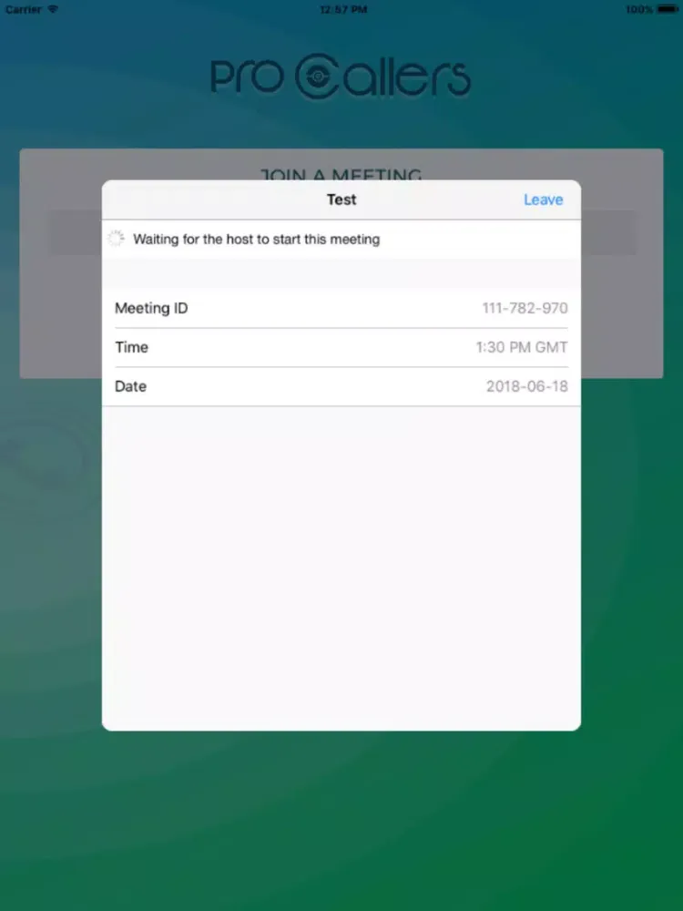ProCallers iPad  Screenshots