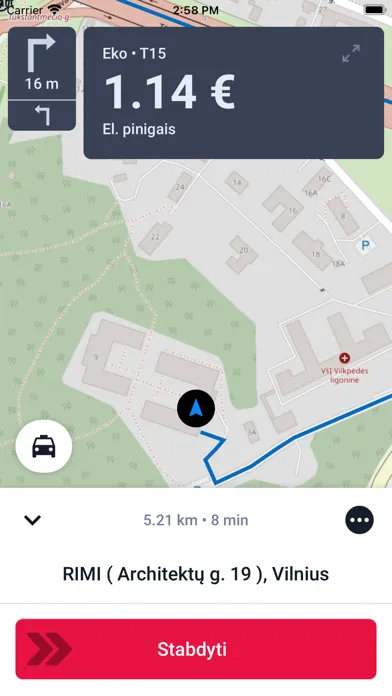 Captures d'écran de ETRANSPORT - Vairuotojams