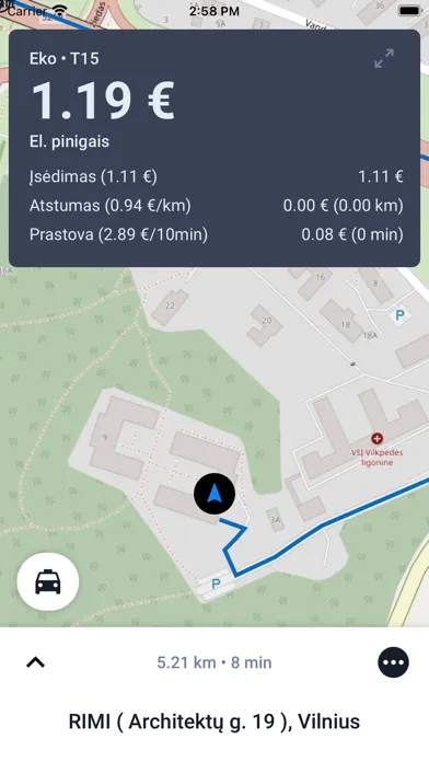 Captures d'écran de ETRANSPORT - Vairuotojams