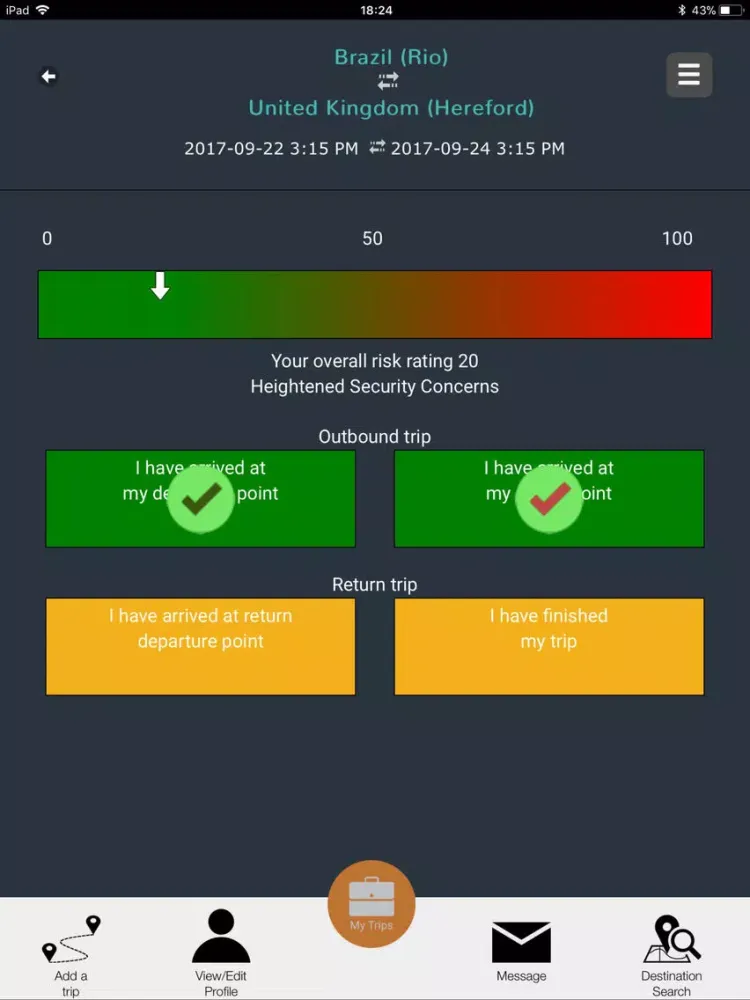 eTS Travel Safe iPad  Screenshots