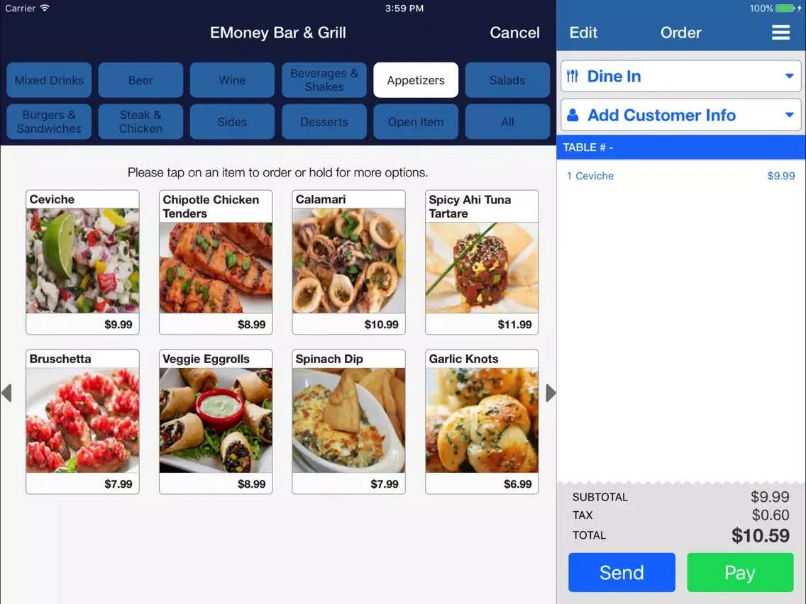 EMoney POS iPad  Ekran Görüntüleri