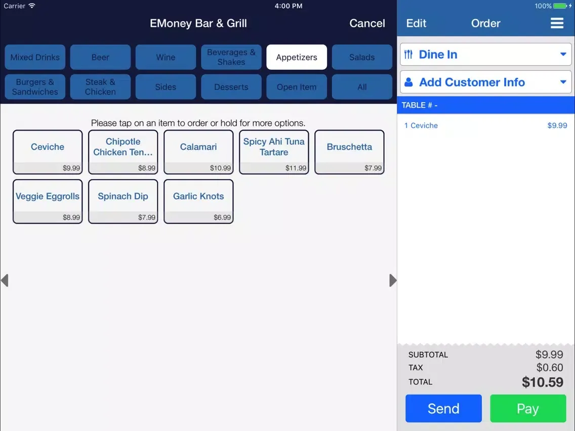 EMoney POS iPad  Ekran Görüntüleri