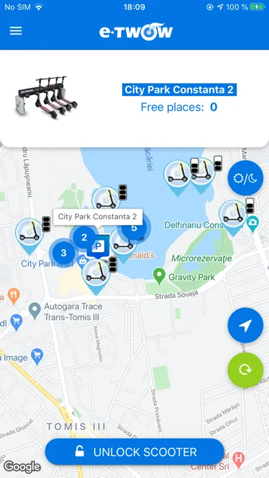 E-TWOW RideSharing Ekran Görüntüleri