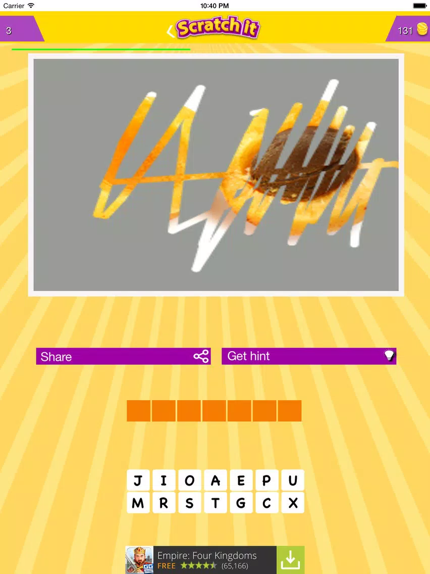 Ảnh chụp màn hình của Scratch and guess iPad 
