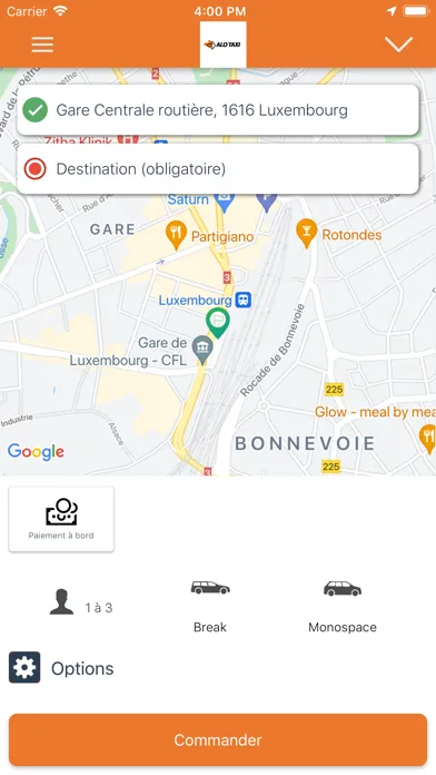 Alo Taxi Luxembourg سکرین شاٹس