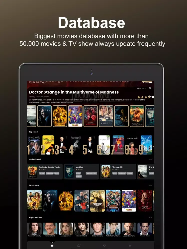 Capturas de tela do Vid. Mate: Movies & TV Show iPad 