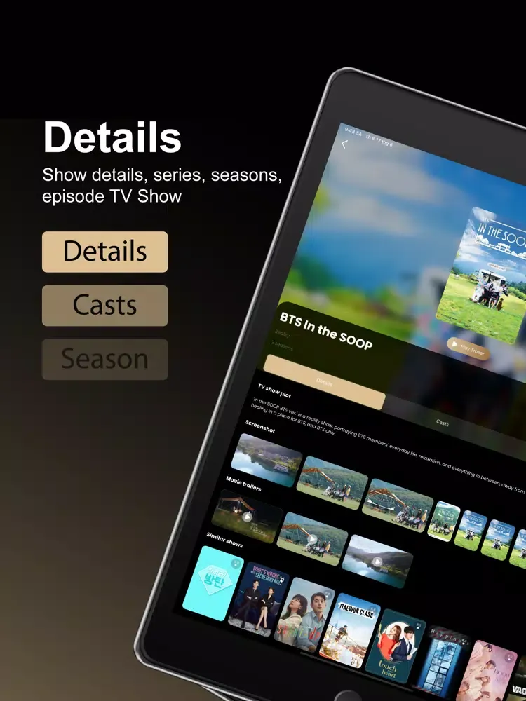 Capturas de tela do Vid. Mate: Movies & TV Show iPad 