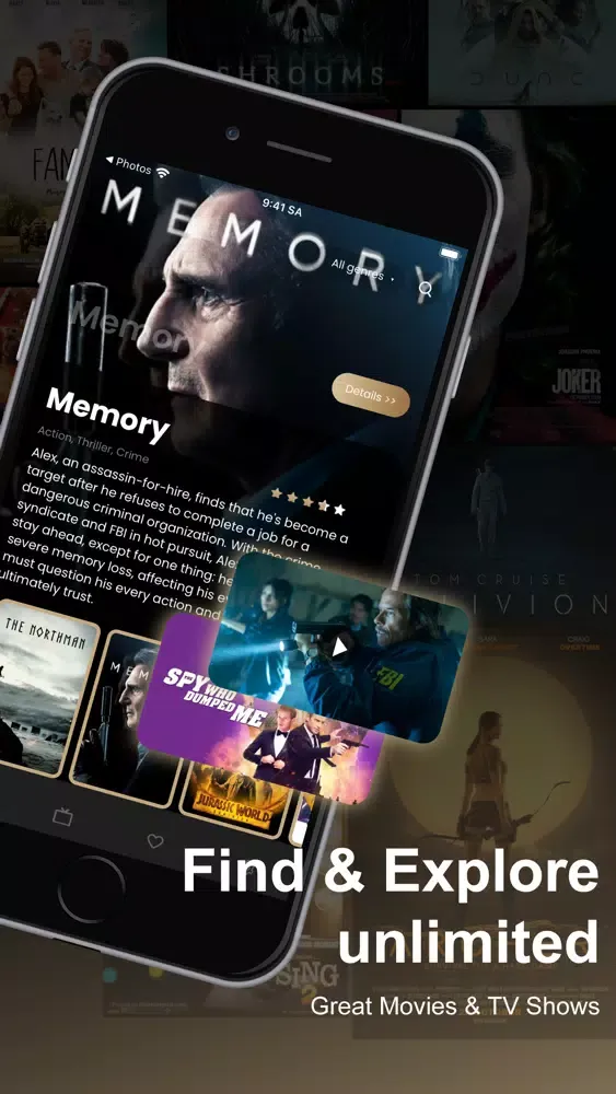 Capturas de tela do Vid. Mate: Movies & TV Show