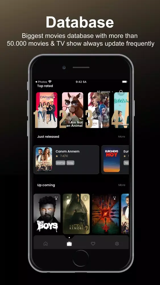 Capturas de tela do Vid. Mate: Movies & TV Show