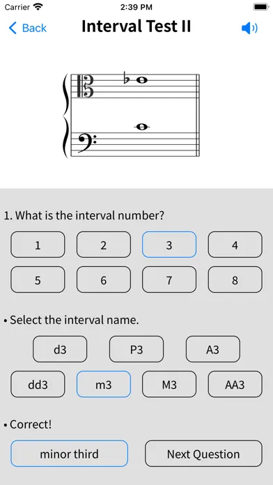 Ảnh chụp màn hình của Interval Test